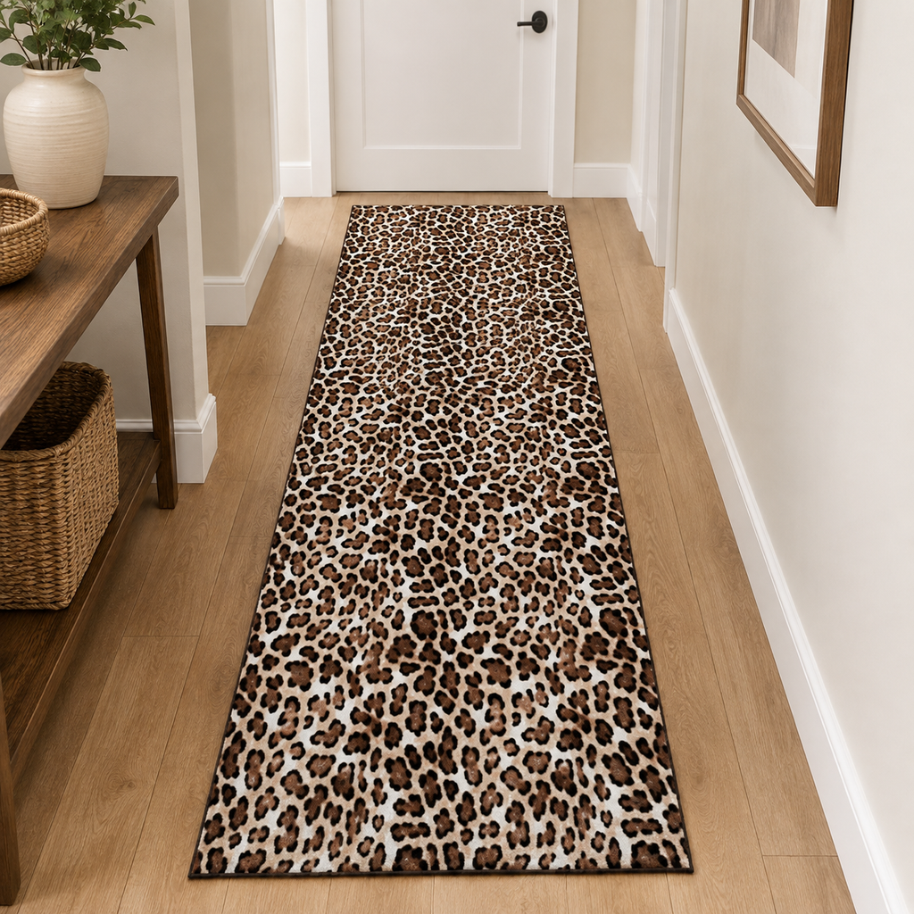 Leopard Print Non-Slip Door Mat