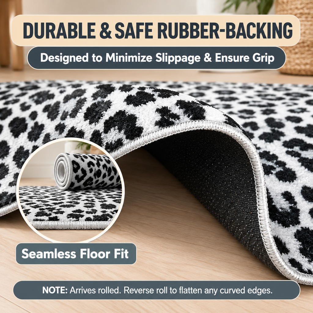 Leopard Print Non-Slip Door Mat